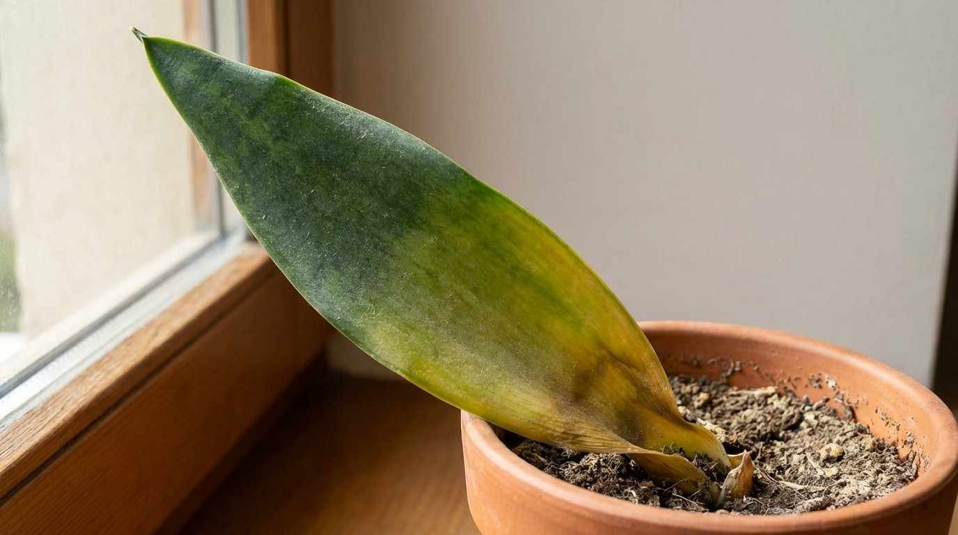 Snake plant leaves turn Yellowing