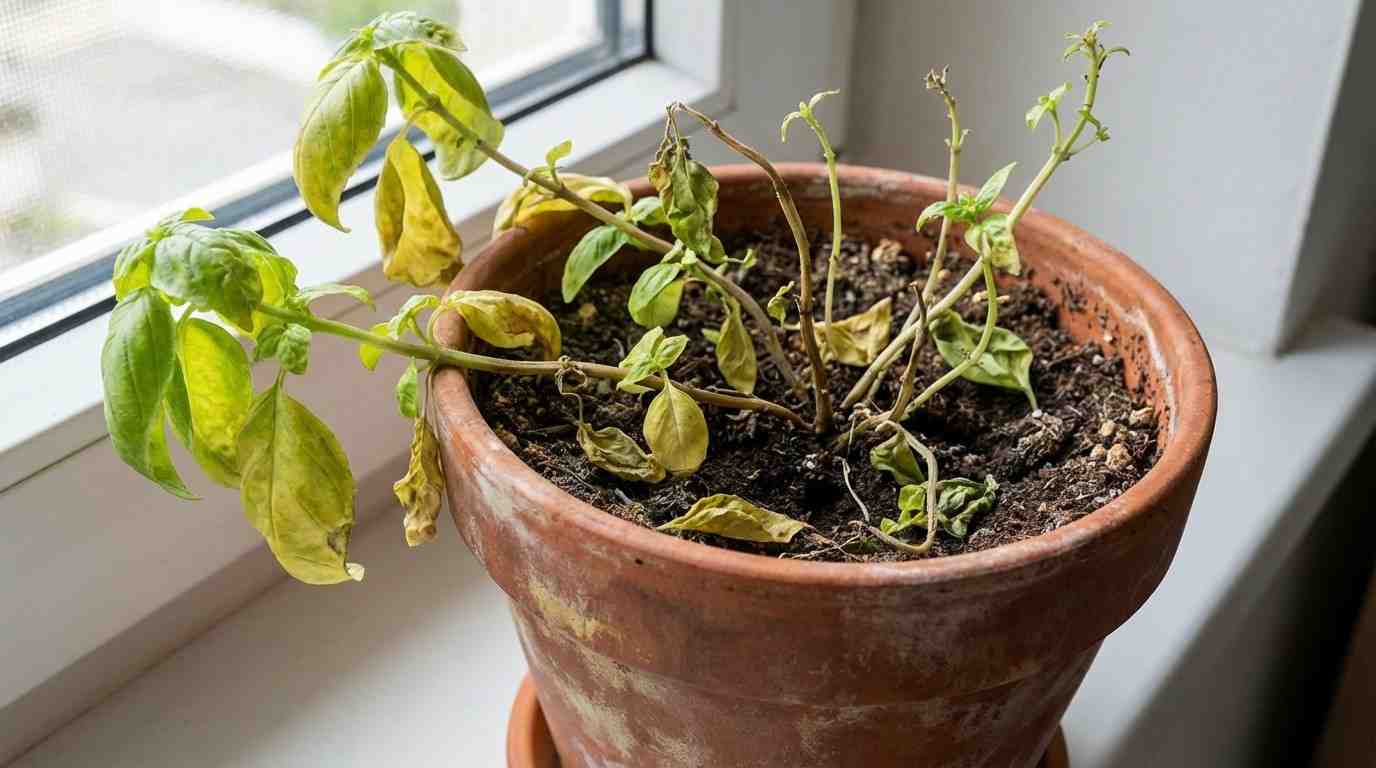 Signs your basil plant is dying