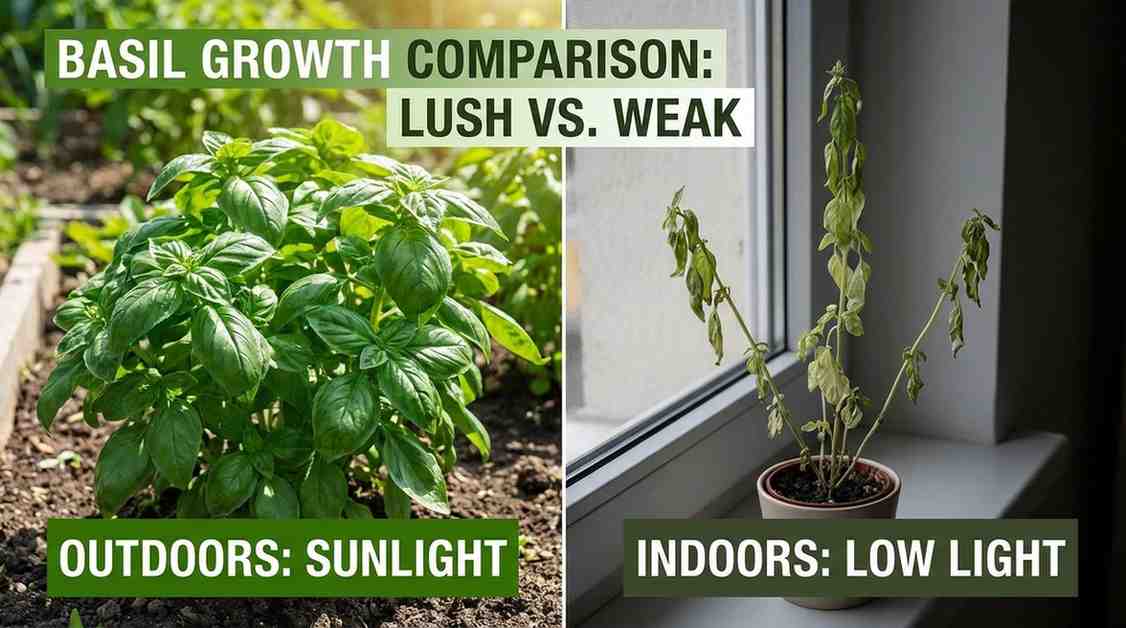 Why basil struggles indoors