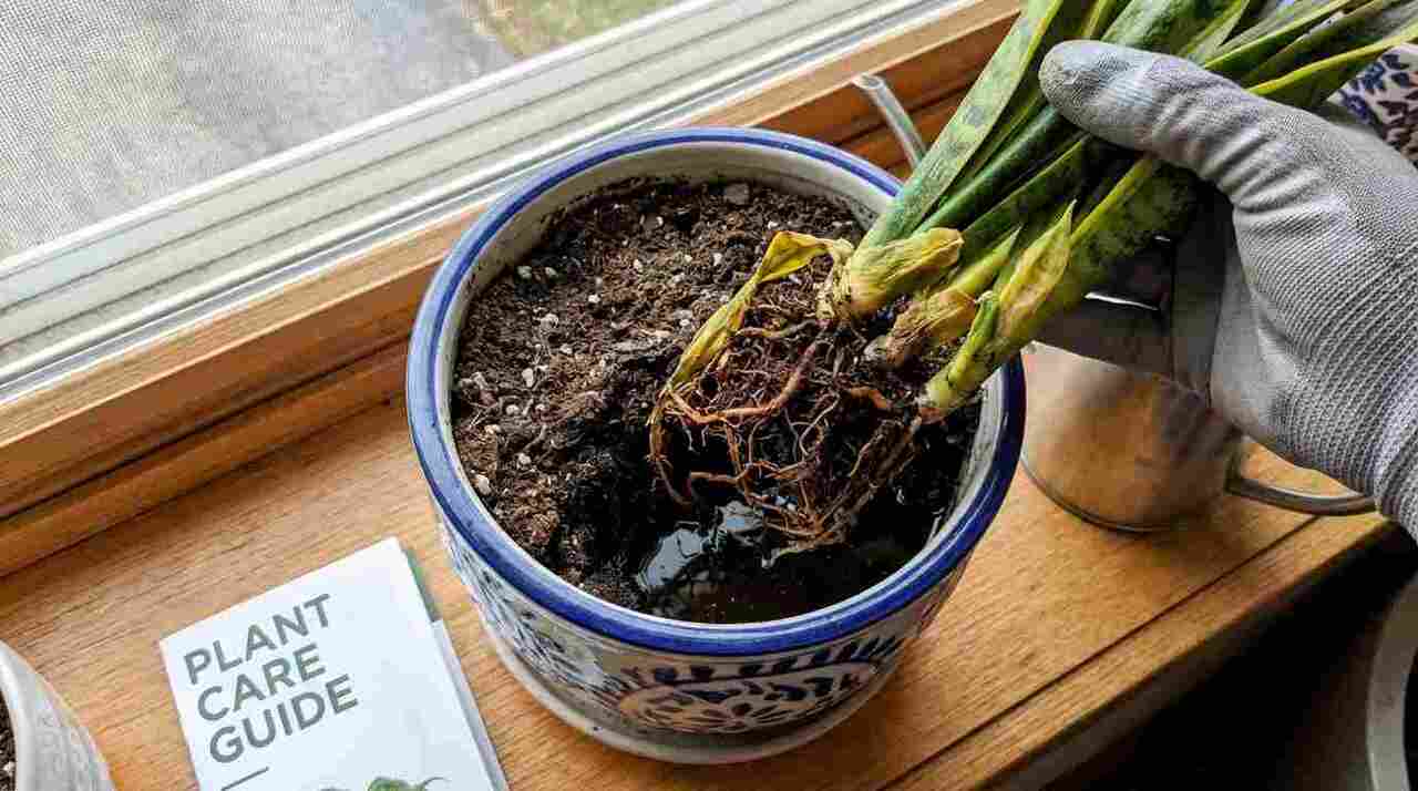 Snake plant in Without Drainage pot