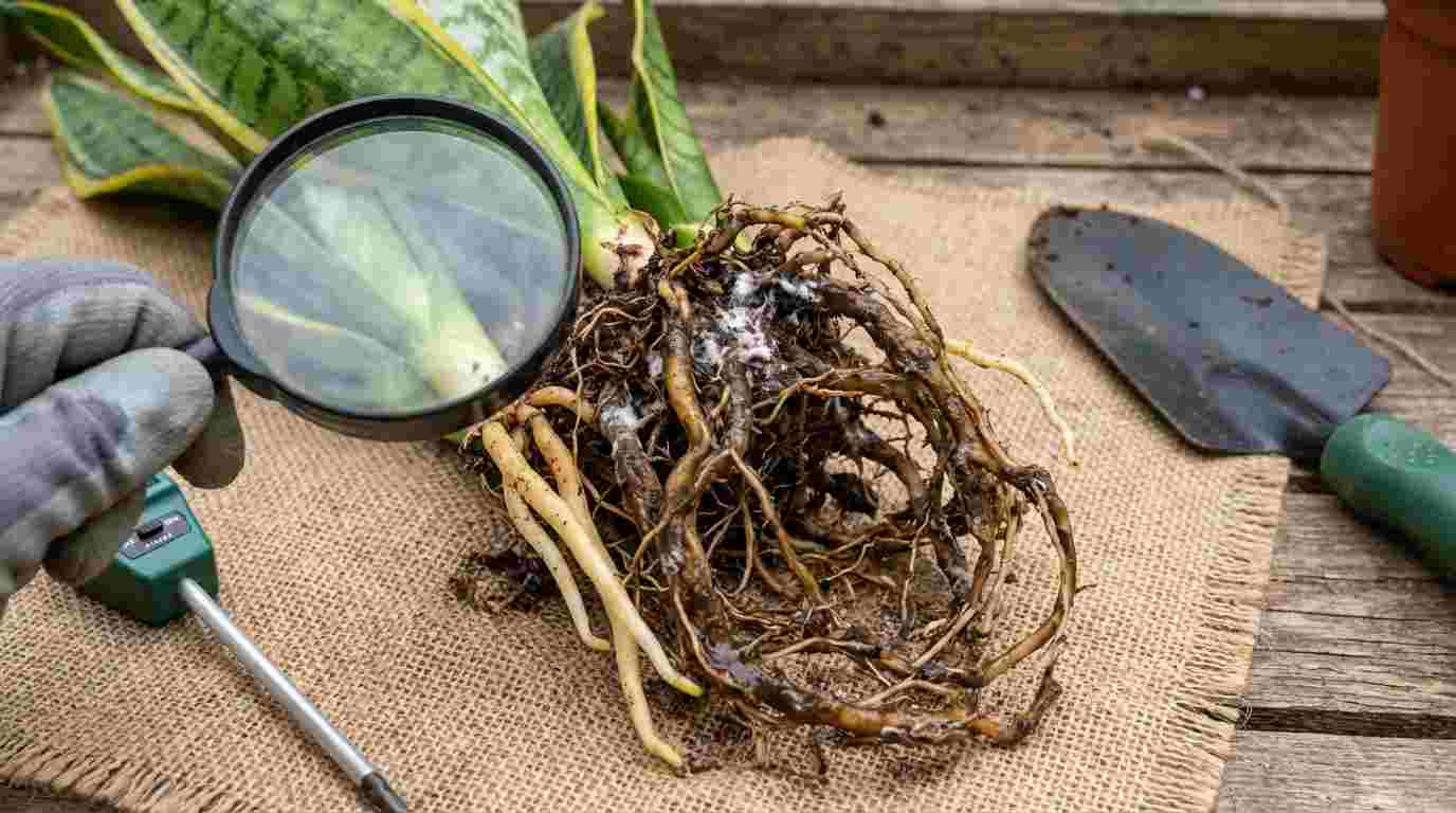 Snake plant root rot
