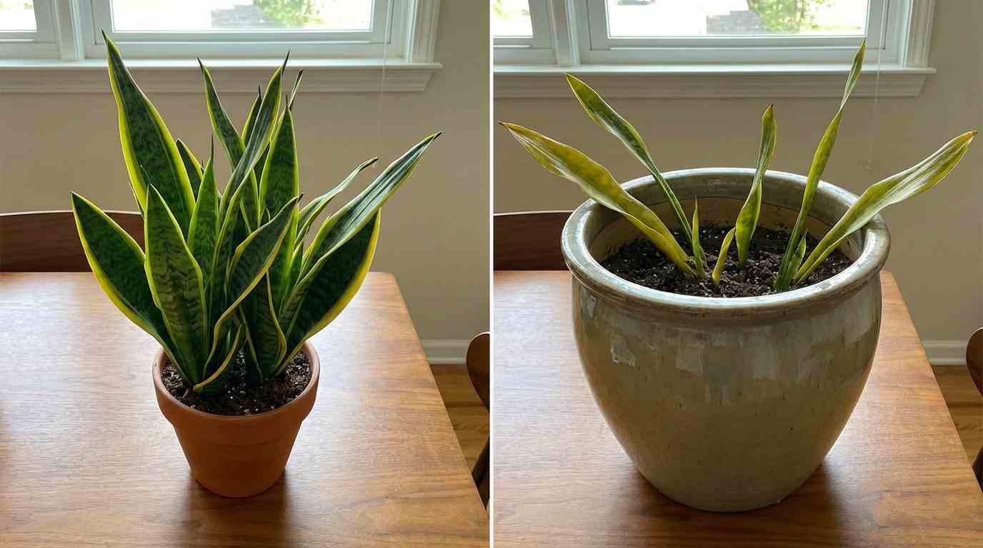 Ideal Pot size for snake plant