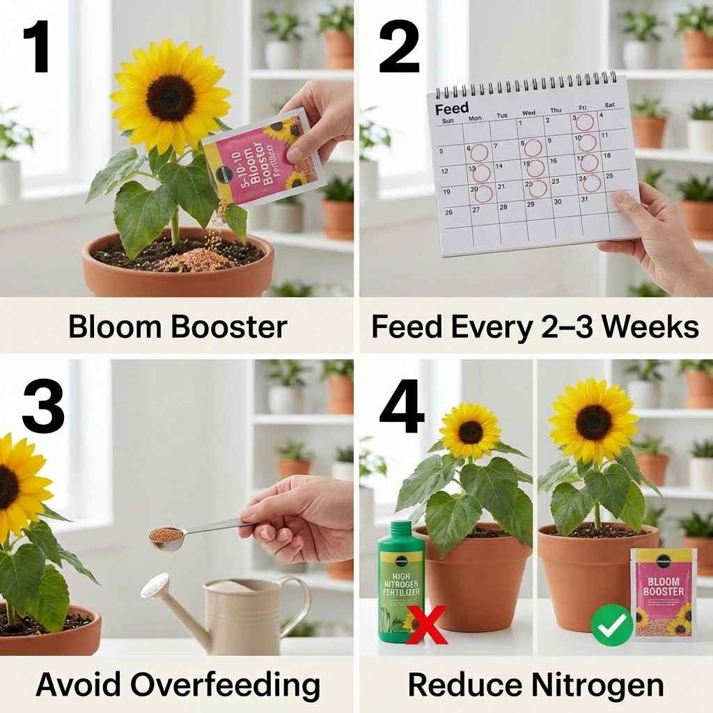 how to fix nutrient imbalance in dwarf sunflower using bloom booster fertilizer