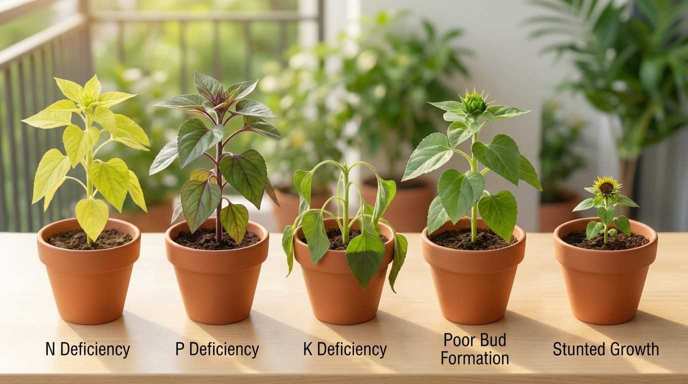 Common signs your dwarf sunflower needs more nutrients for healthy growth and blooming