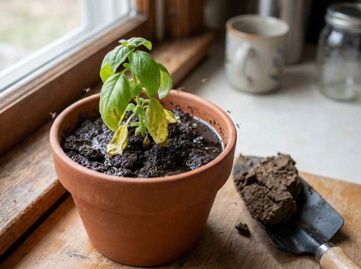 Using garden soil in pots can cause poor drainage root rot and unhealthy plant growth